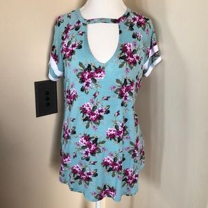 Gorgeous Plus Size Keyhole Shirt